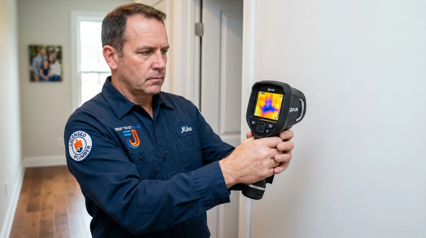 Thermal imaging leak detection by Johns Plumbing LLC in Redfield